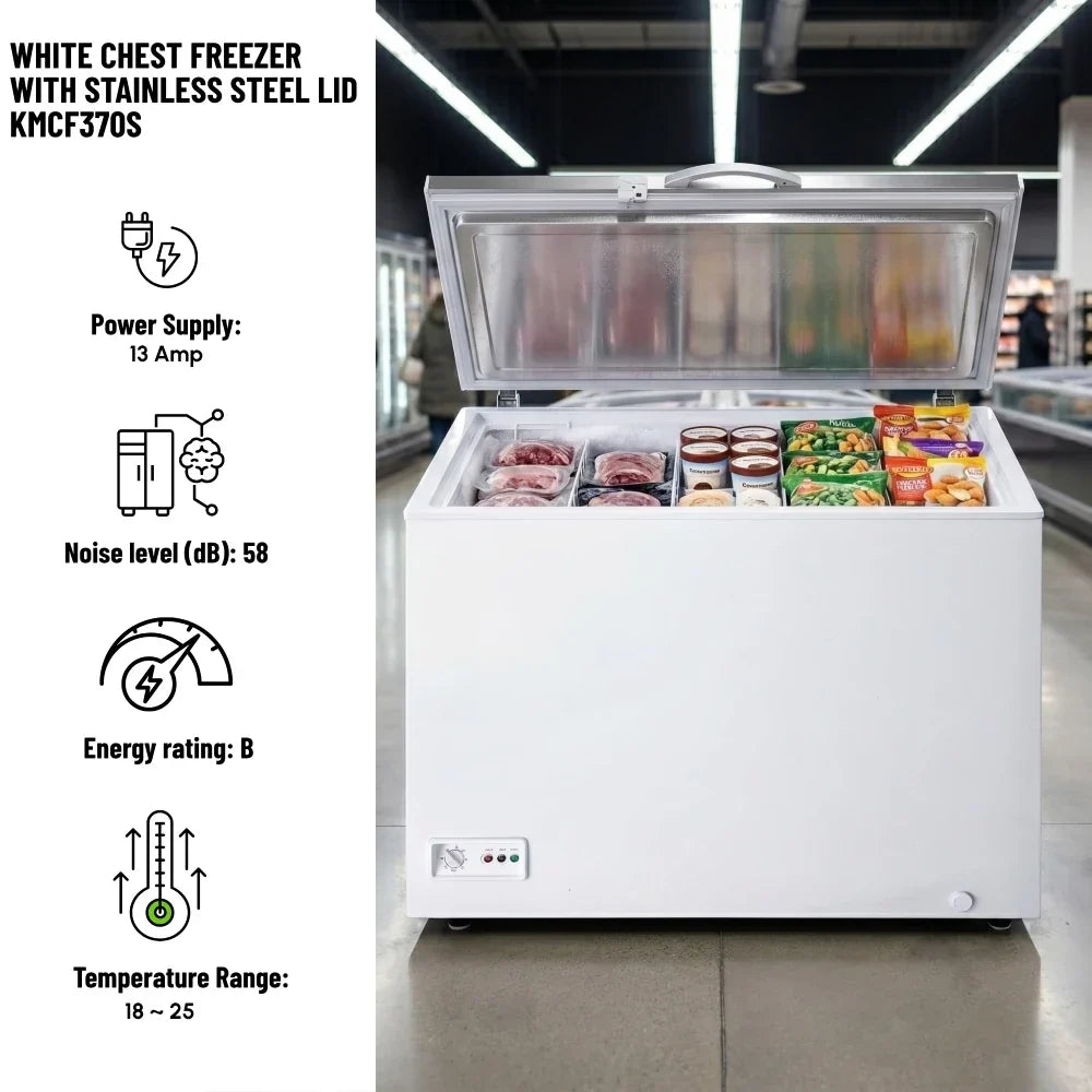 KMCF370S Stainless-Steel Lid Chest Freezer