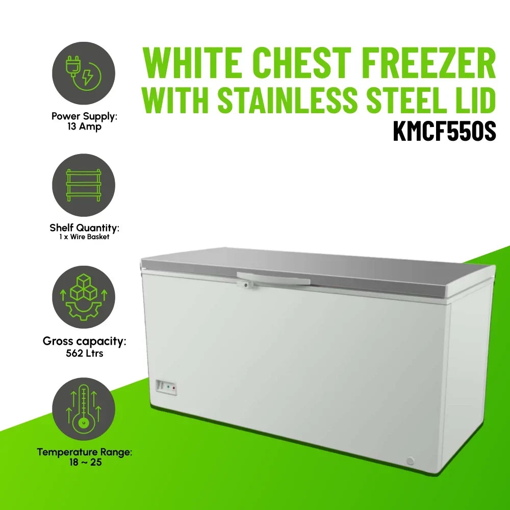 KMCF550S Stainless-Steel Lid Chest Freezer