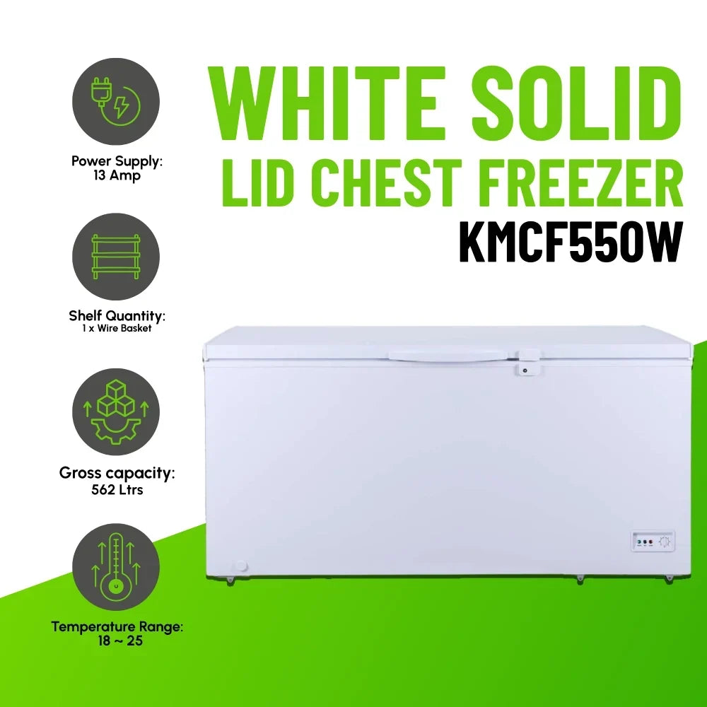 KMCF550W White Lid Chest Freezer