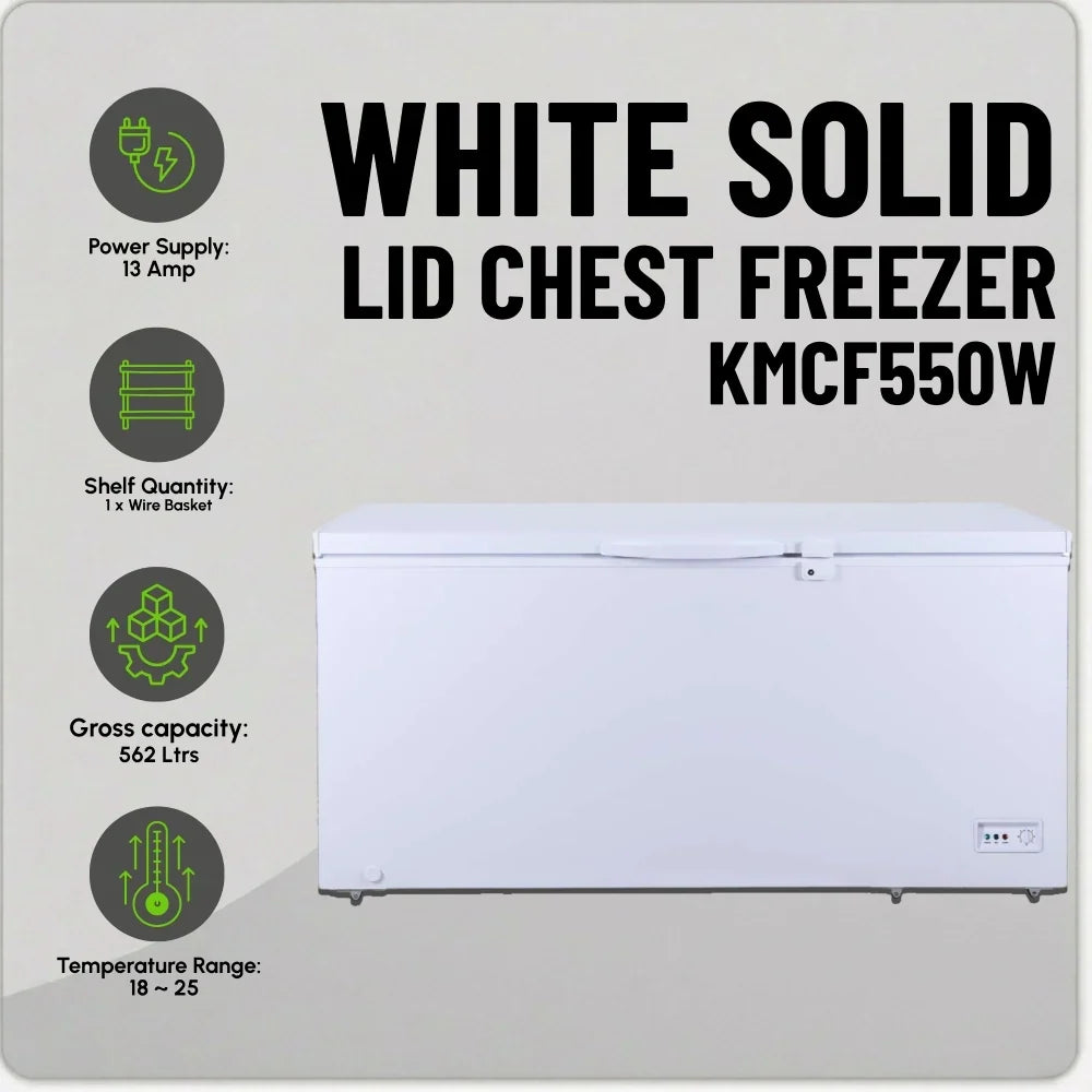 KMCF550W White Lid Chest Freezer