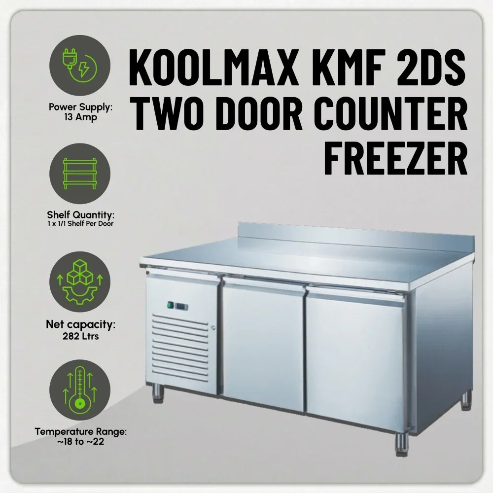 KMF2DS Double Door Prep-Counter Freezer