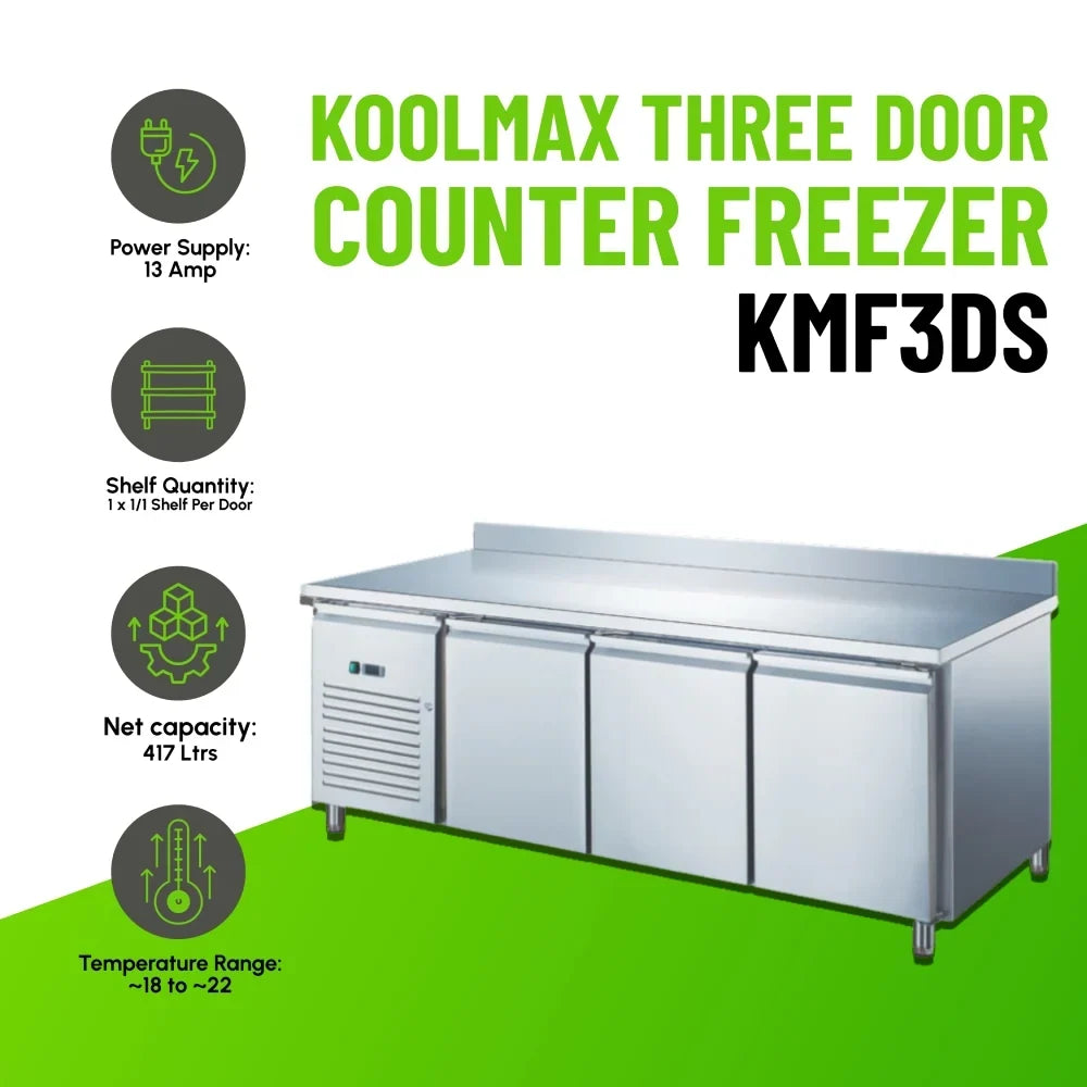 KMF3DS Triple Door Prep-Counter Freezer
