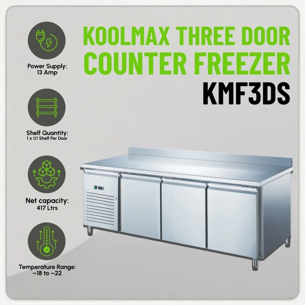 KMF3DS Triple Door Prep-Counter Freezer