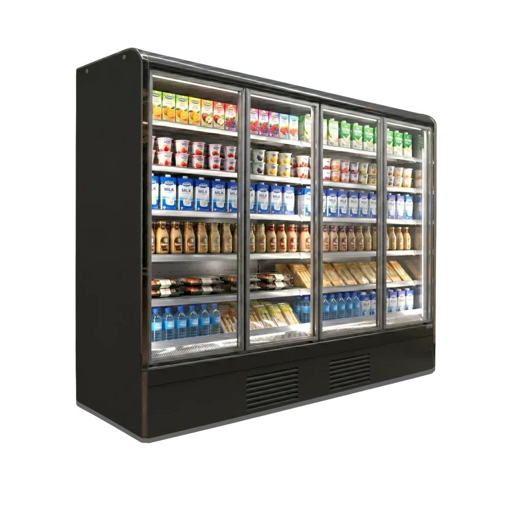 NICE 2500 Full Glass Door Integral Multideck Chiller