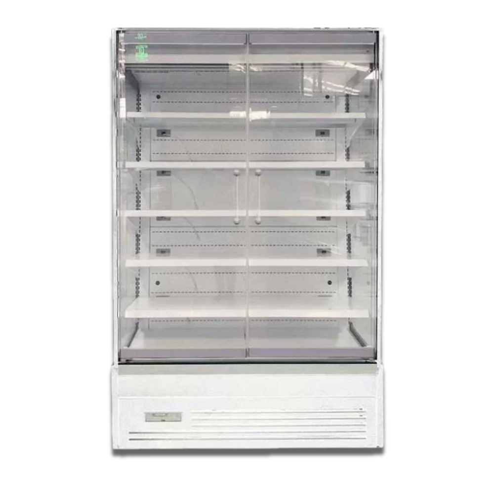 OASIS 1250 Front Glass Door White Multideck