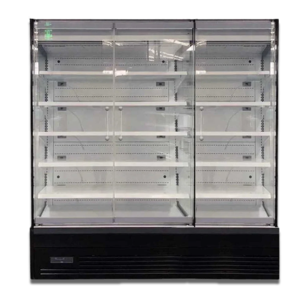 OASIS 1875 Front Glass Door Black Multideck