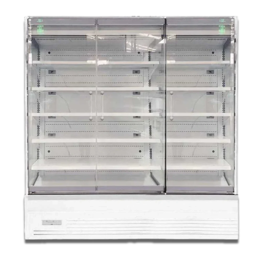 OASIS 1875 Front Glass Door White Multideck