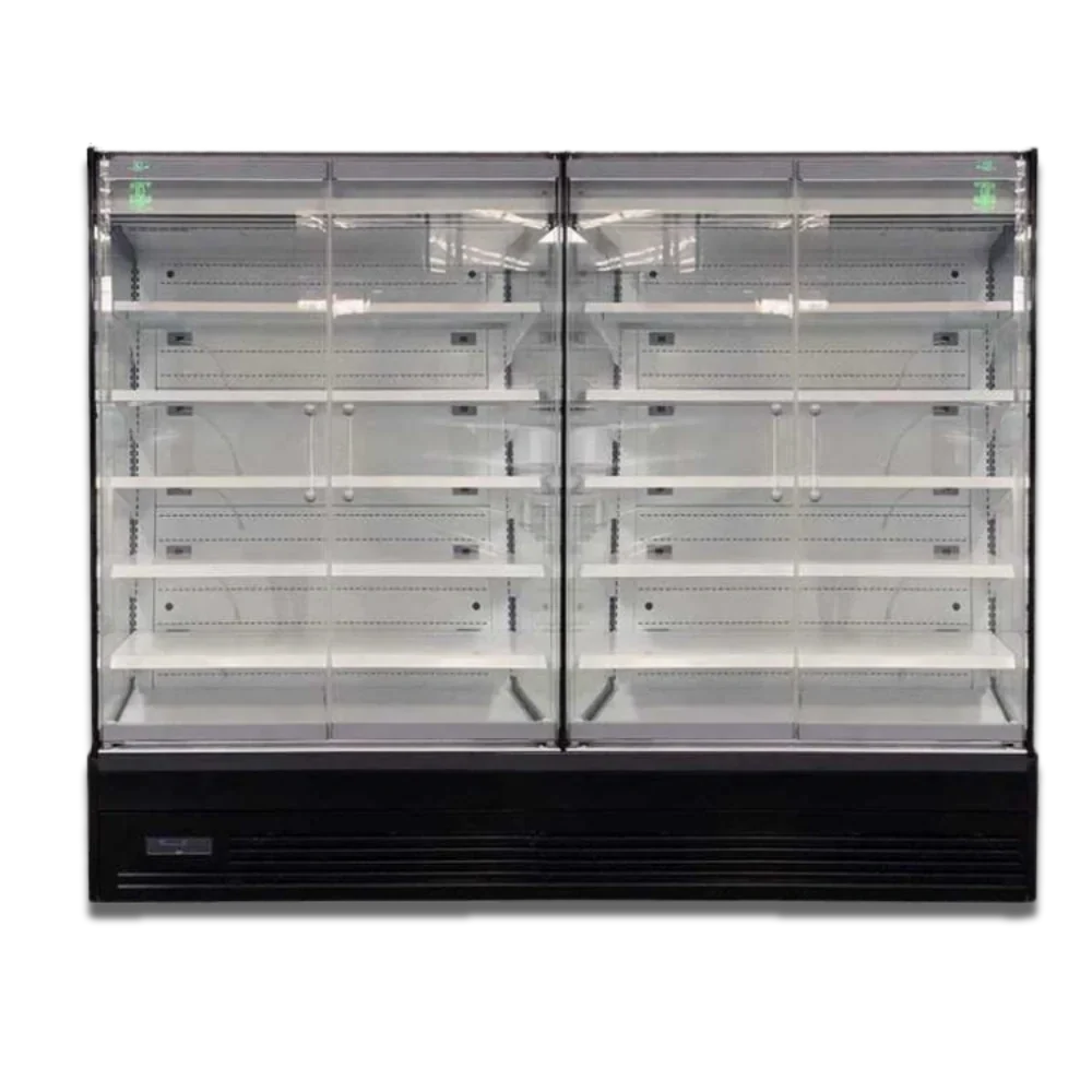 OASIS 2500 Front Glass Door Black Multideck