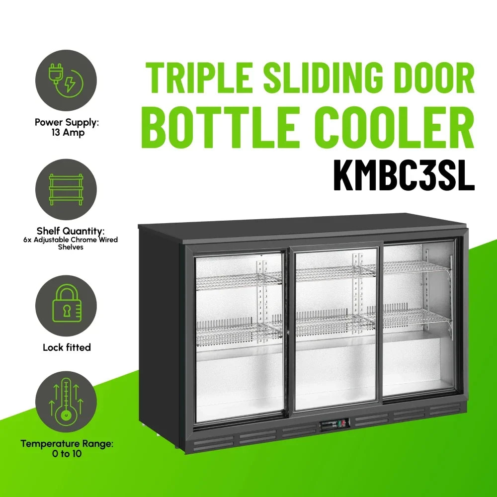 KMBC3SL Triple Sliding Door Bottle Cooler