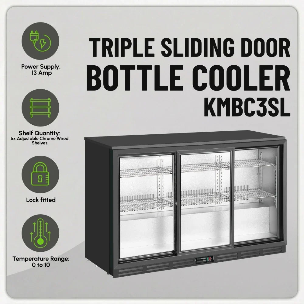 KMBC3SL Triple Sliding Door Bottle Cooler