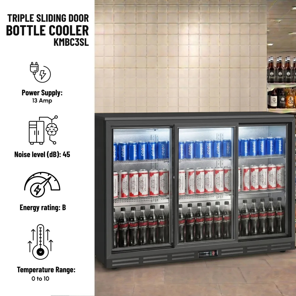 KMBC3SL Triple Sliding Door Bottle Cooler