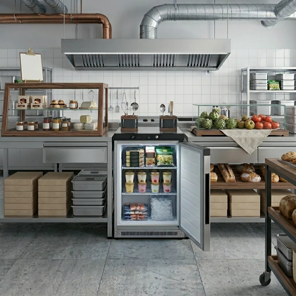 KMC200S Stainless-Steel Under-Counter Chiller
