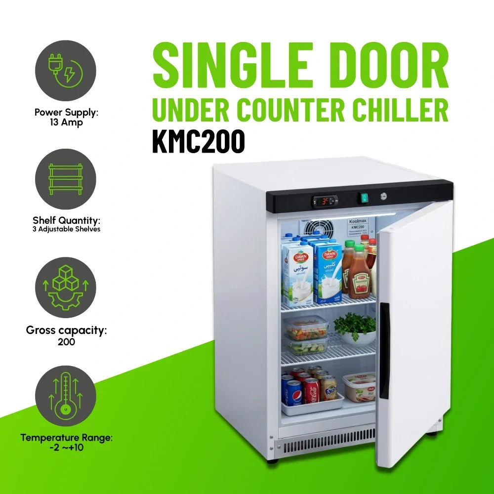 KMC200 Under-Counter Chiller White Finish