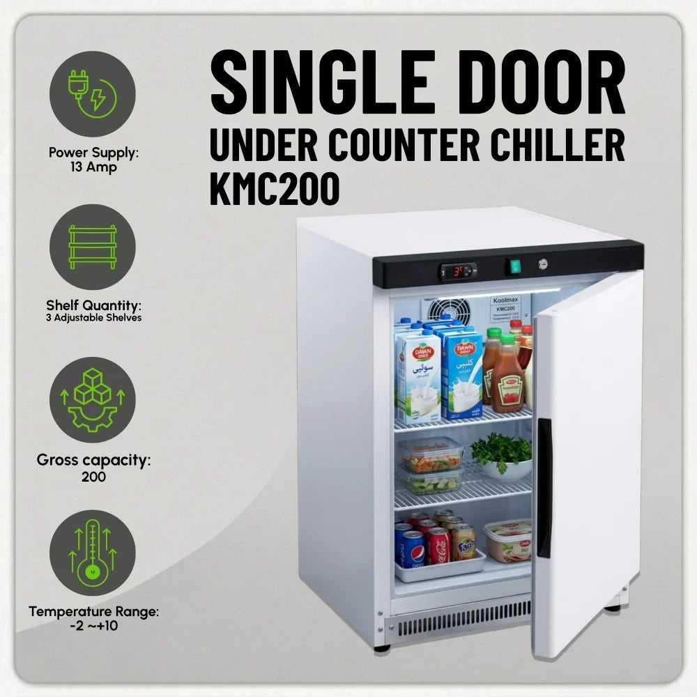 KMC200 Under-Counter Chiller White Finish
