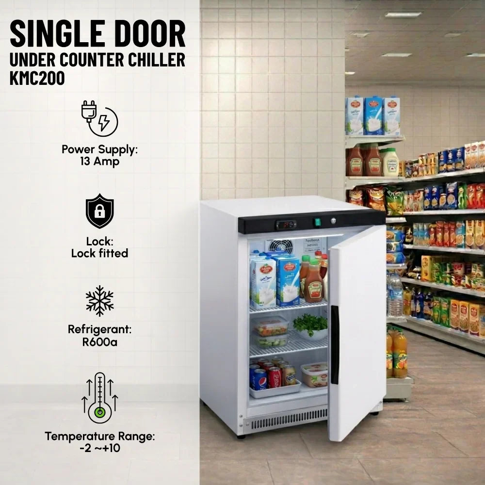 KMC200 Under-Counter Chiller White Finish